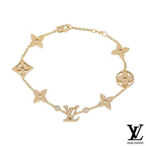 louis vuitton armband goud|louis vuitton diamond bracelet.